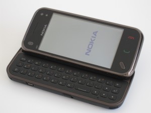 Nokia N97 mini with keyboard open