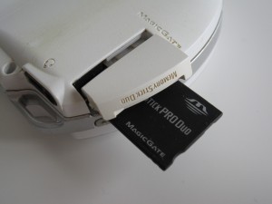 PSP Phat's Memory Stick slot