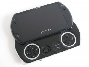 PSP Go with lid open